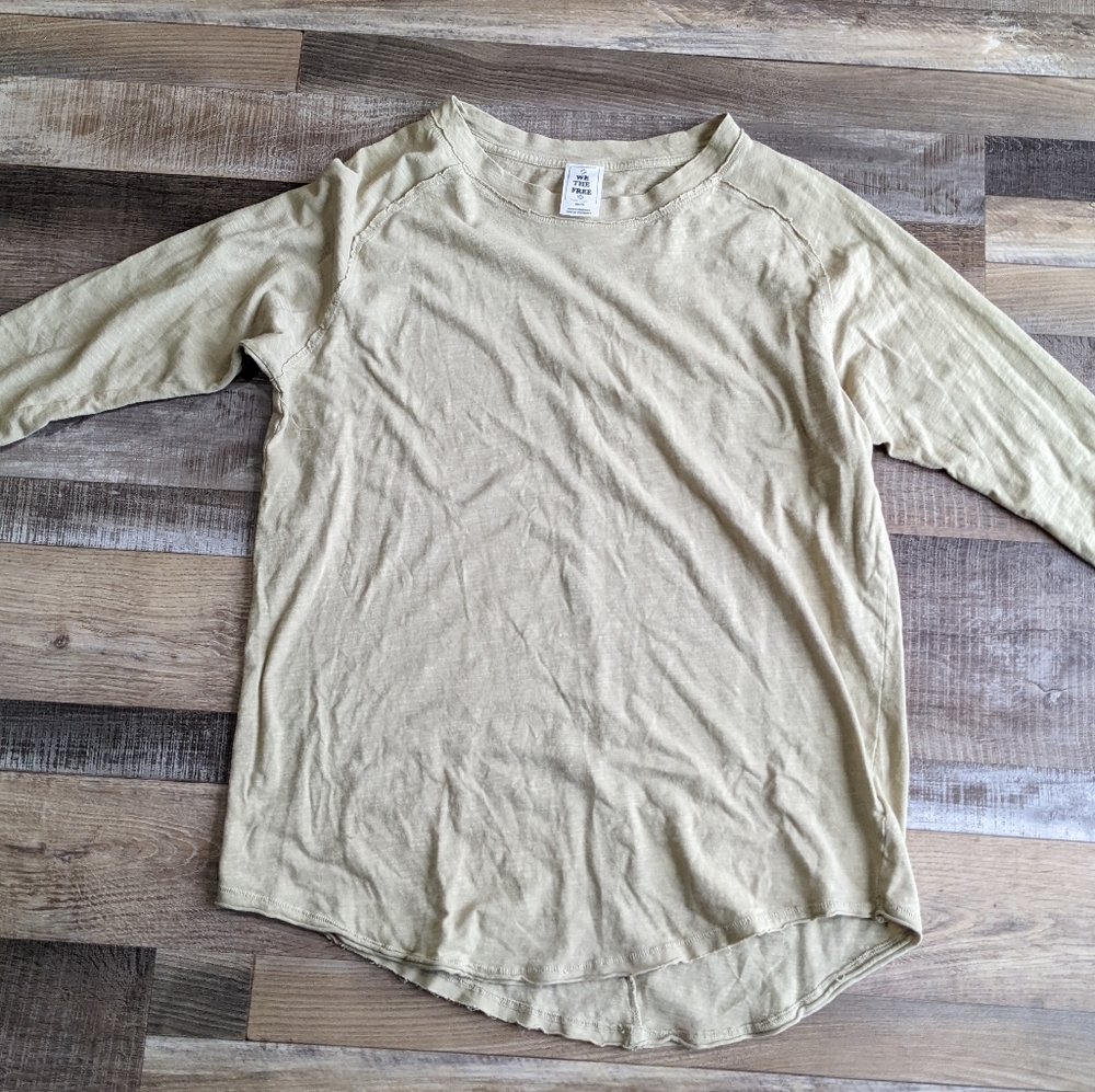 We the Free, yellow long sleeve, women's XS - Picture 4 of 8